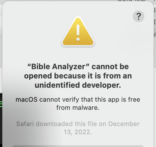 1st error message