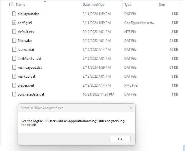 msg and dir files