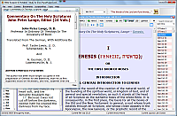 Bible Analyzer Lange Commentary