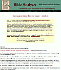 Bible Analyzer Sample